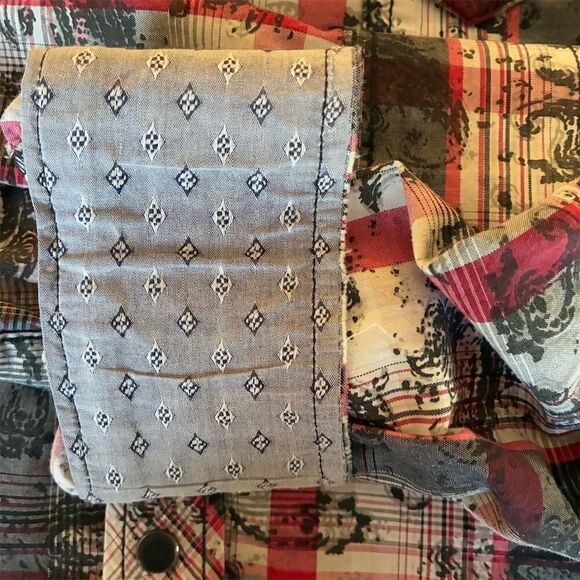 Moonshine Spirit Men's Plaid Button-Up Shirt M Long Sleeve Casual - Picture 10 of 12